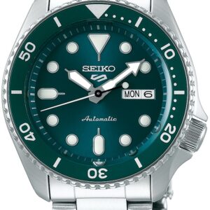 Relógio Analógico 5 Sports Automatic SRPD61K1 42.5MM (Prateado/Verde) - SEIKO