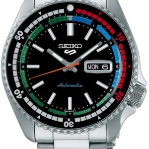 Relógio Analógico Automatic 5 Sports Style 55º Aniversário SRPK13K1 42.5MM (Prateado/Preto) - SEIKO
