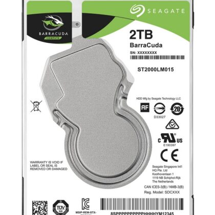 Disco Rigido 2,5 7mm 2TB 128Mb SATA 6Gb/s 54rp - SEAGATE Barracuda