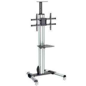 Suporte de Chão p/ Ecrãs STNDMTV70 Preto/Inox 190,5cm (75) - STARTECH