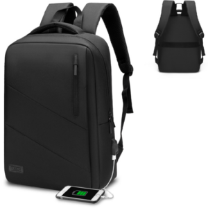 Mochila City p/ Portátil 15 c/ Porta USB (Preto) - SUBBLIM