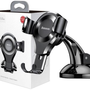 Suporte de Smartphone p/ Carro de Ventosa (Preto) - BASEUS