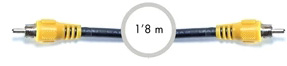 Cabo RCA Macho - RCA Macho (1,8 mts) - FONESTAR