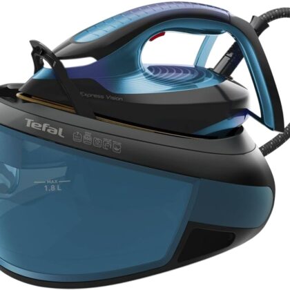 Ferro de Engomar c/ Caldeira Express Vision SV8151 2800W 1,8L (Azul/Preto) - TEFAL