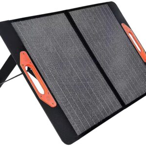 Painel Fotovoltaico Monocristalino ETFE Dobrável 100W c/ USB-C PD + 2x USB-A + DC + XT60