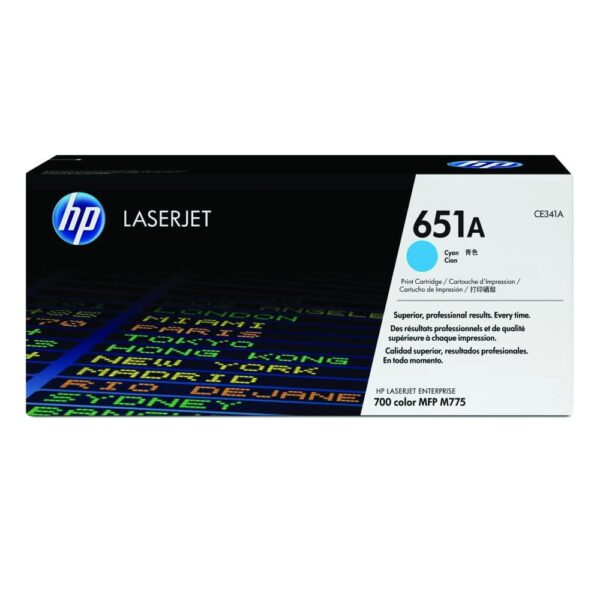 Toner Original HP 651A CE341A Azul