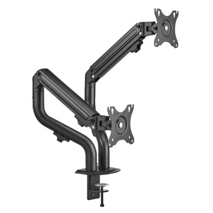 Suporte para 2 Monitores para Secretária 13" a 27" Max 8Kg com Inclinação