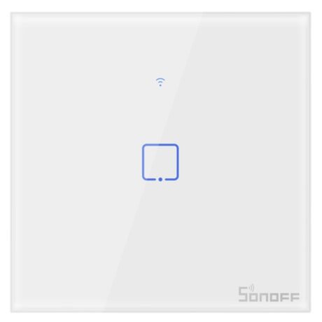 Interruptor de Parede Simples Táctil Inteligente Wi-Fi - Sonoff T1EU1C-TX