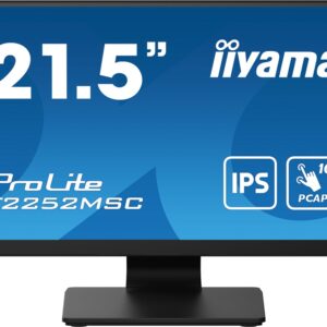 Monitor Touch ProLite IPS LCD 21.5 T2252MSC-B2 Full HD (Preto) - IIYAMA