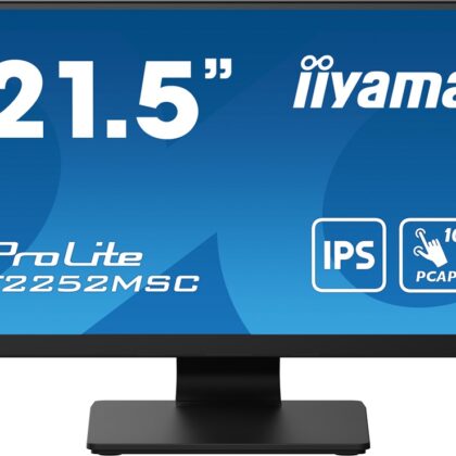 Monitor Touch ProLite IPS LCD 21.5 T2252MSC-B2 Full HD (Preto) - IIYAMA