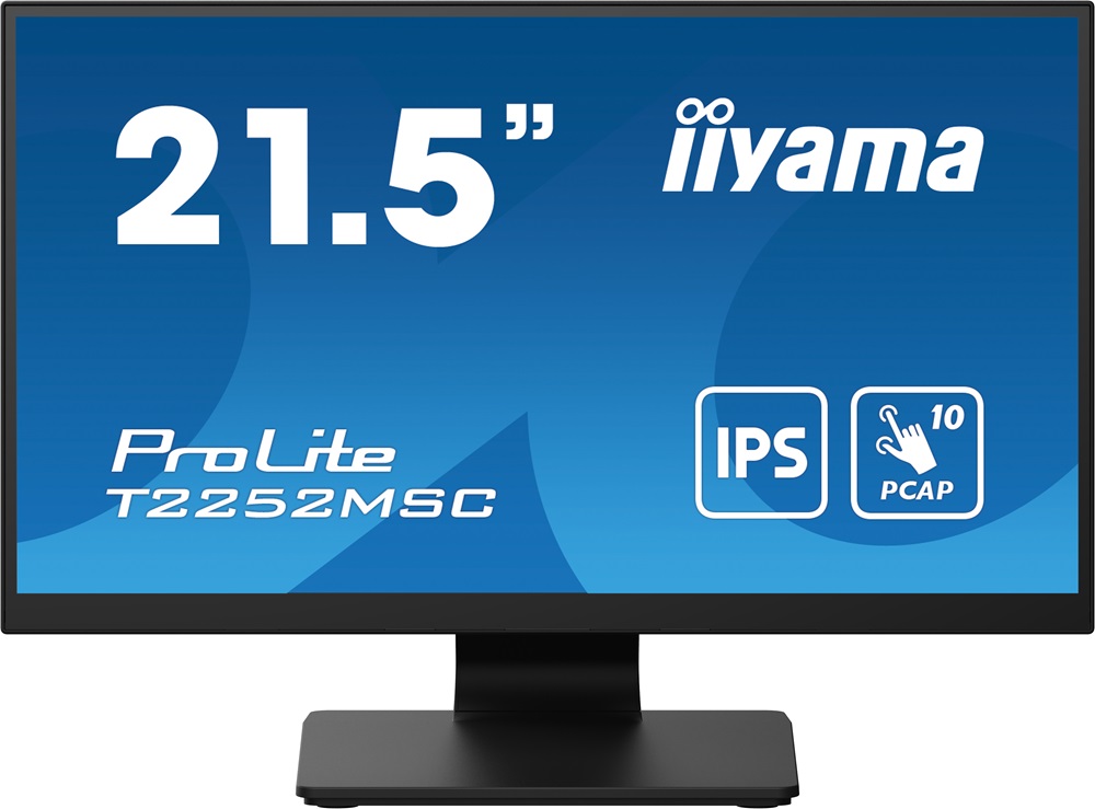 Monitor Touch ProLite IPS LCD 21.5 T2252MSC-B2 Full HD (Preto) - IIYAMA