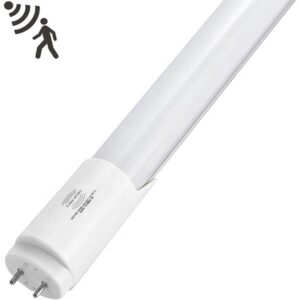 Tubo de LEDs T8 Opalino 1,20 mts 220V 6000K 18W 2000Lm c/ Sensor Radar