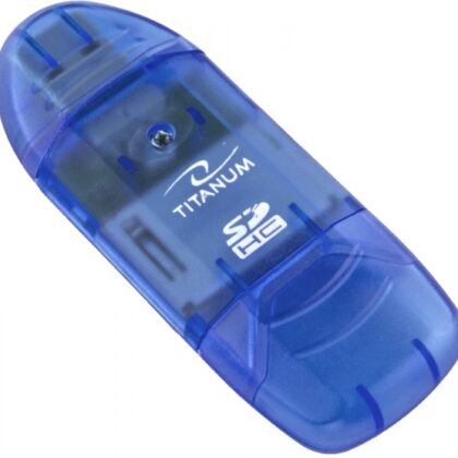 Leitor de Cartão SDHC TITANUM USB 2.0 (Azul) - ESPERANZA
