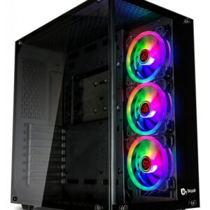 Caixa Gaming ATX Cronos RGB Vidro Temperado USB 3.0 (Black) - TALIUS