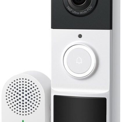 Video Porteiro Inteligente Tapo D210 2K 3MP IP65 Wi-Fi (Branco/Preto) - TP-LINK
