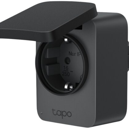 Tomada Inteligente Tapo P410M Wi-Fi Outdoor 3680W (Preto) - TP-LINK