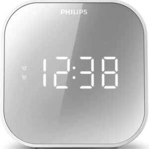 R?dio Rel?gio Digital c/ Porta USB (Branco) - PHILIPS