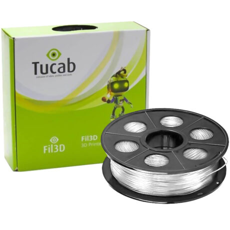 Filamento de Impressão 3D em PETG 2,85mm 1Kg (Branco) - TUCAB