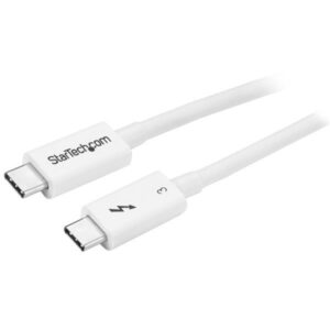 Cabo Thunderbolt Macho - Macho Branco (50cm) - STARTECH