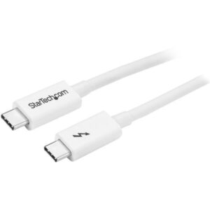 Cabo Thunderbolt Macho - Macho Branco (1 metro) - STARTECH