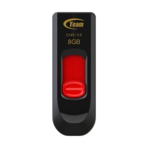 Pen Drive C145 8 GB USB Type-A 3.2 Gen 1 (3.1 Gen 1) (Preto, Vermelho) - TEAM GROUP