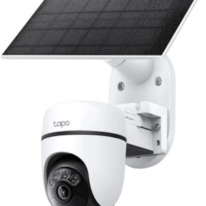C?mara de Vigil?ncia IP Tapo C90 KIT 2K Wi-Fi Exterior Pan/Tilt + Painel Solar (Branco) - TP-LINK