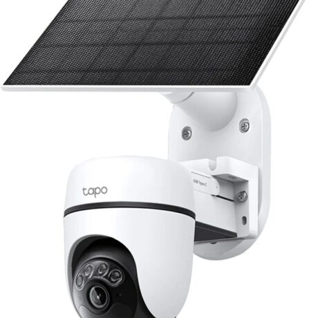Câmara de Vigilância IP Tapo C90 KIT 2K Wi-Fi Exterior Pan/Tilt + Painel Solar (Branco) - TP-LINK