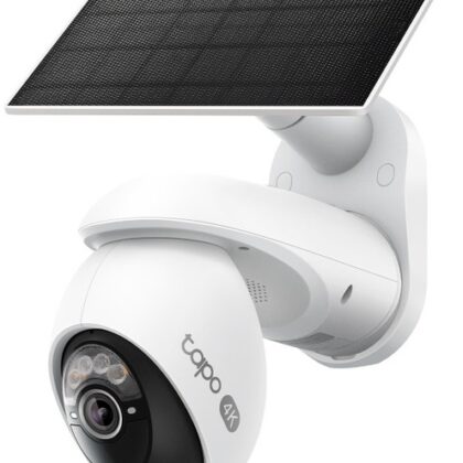 Câmara de Vigilância IP Tapo TC92 KIT 4K 8MP Pan/Tilt IP65 + Painel Solar Tapo A201 - TP-LINK