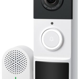 V?deo Porteiro Tapo TD21 2K IP65 Wi-Fi c/ Campainha (Branco/Preto) - TP-LINK