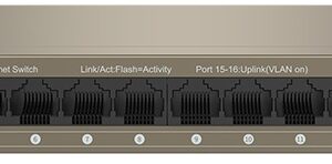 Switch 16P Gigabit 10/100/1000 Mbps TEG1016M - TENDA