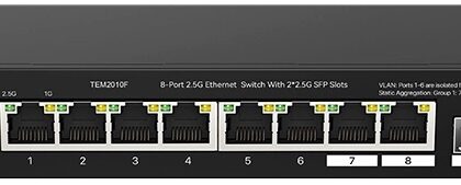Switch de Rede 8P Gigabit 100/1000/2500Mbps - TENDA