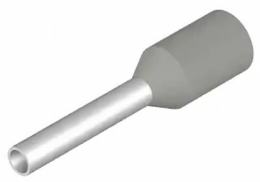 Ponteira Isolada p/ Fio 0,75mm/AWG20 - Cinza