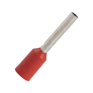 Ponteira Isolada p/ Fio 1mm/AWG18 - Vermelho