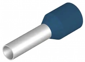 Ponteira Isolada p/ Fio 2,5mm/AWG14 - Azul