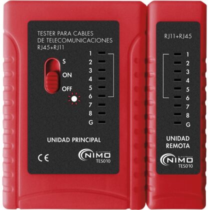 Testador de Rede RJ11, RJ12, RJ45 - NIMO