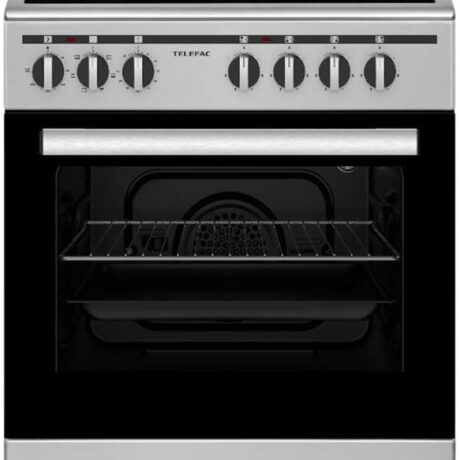 Fogão Elétrico 4 Bocas + Forno 56L TFF6662XVTC (Inox) - TELEFAC