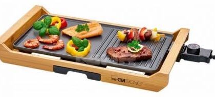 Grelhador 1800W c/ Suporte em Bambu - CLATRONIC