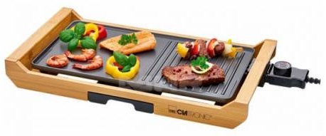 Grelhador 1800W c/ Suporte em Bambu - CLATRONIC