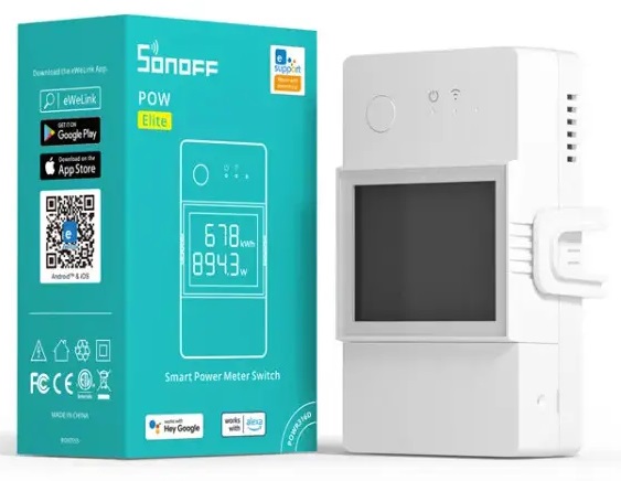 Módulo Inteligente de Temperatura e Humidade Wi-Fi c/ Display 100~240VAC 16A - Sonoff THR316D
