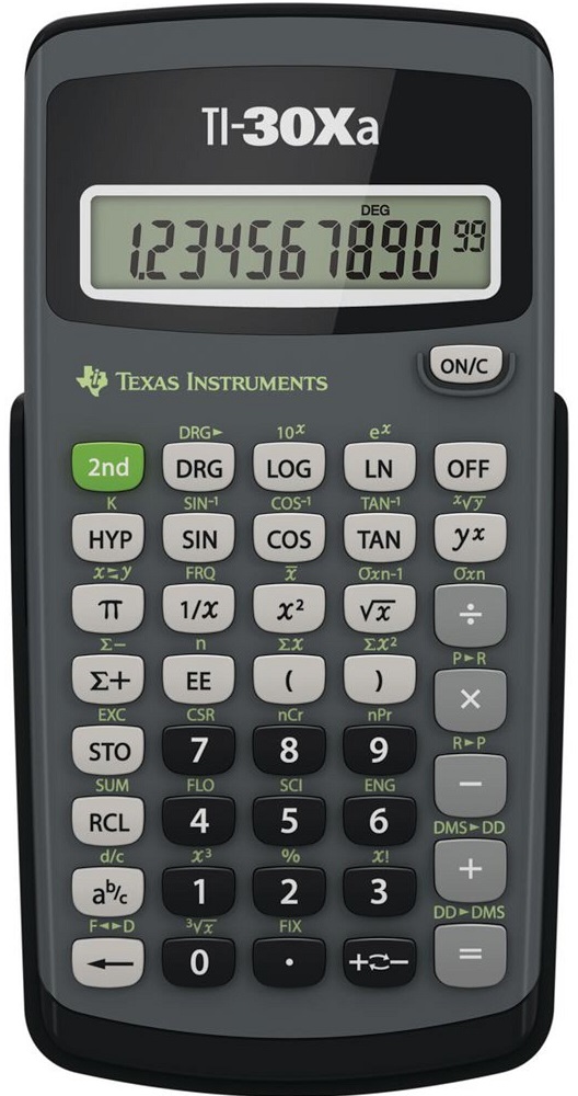 Calculadora Científica TI 30Xa (Preto/Cinzento) - TEXAS INSTRUMENTS
