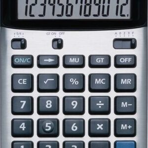 Calculadora de Secret?ria 12 Digitos TI 5018 SV (Preto/Prateado) - TEXAS INSTRUMENTS