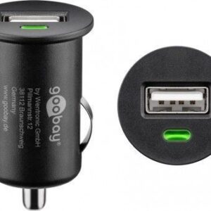Ficha p/ Auto Isqueiro c/ USB 5V 1A - GOOBAY