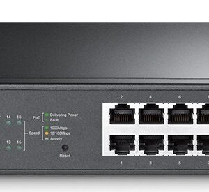 Switch 19 Gigabit Easy Smart 16 Portas 8-PoE+ - TP-LINK