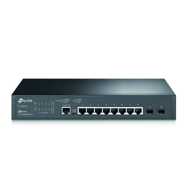 Switch TP-Link Gigabit L2 JetStream 8 Portas com 2 Ranhuras SFP