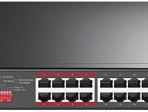 Switch de Rede 26 Portas 10/100/1000Mbps TL-SL1226PV1 (24x Portas PoE) - TP-LINK