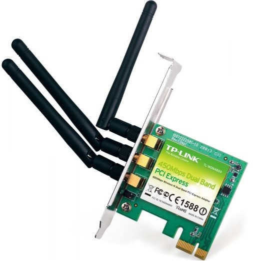 Placa Rede Wireless N Dual Band PCI-e 450Mbps - TP-LINK
