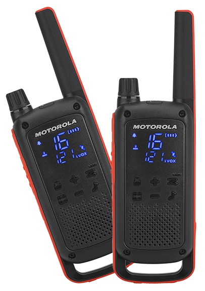 Intercomunicadores Impermeáveis PMR RADIO (Alcance até 10 Km) c/ Lanterna - MOTOROLA