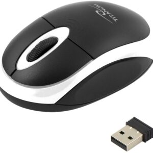 Rato ?ptico USB s/ Fios Titanum VULTURE 1000DPI (Preto/Branco) - TITANIUM