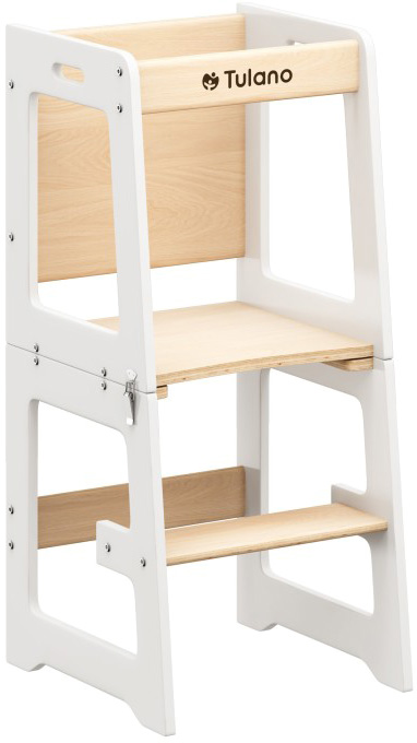 Torre de Apoio Mooby 35 c/ Função De Mesa (Branco/Natural) - TULANO
