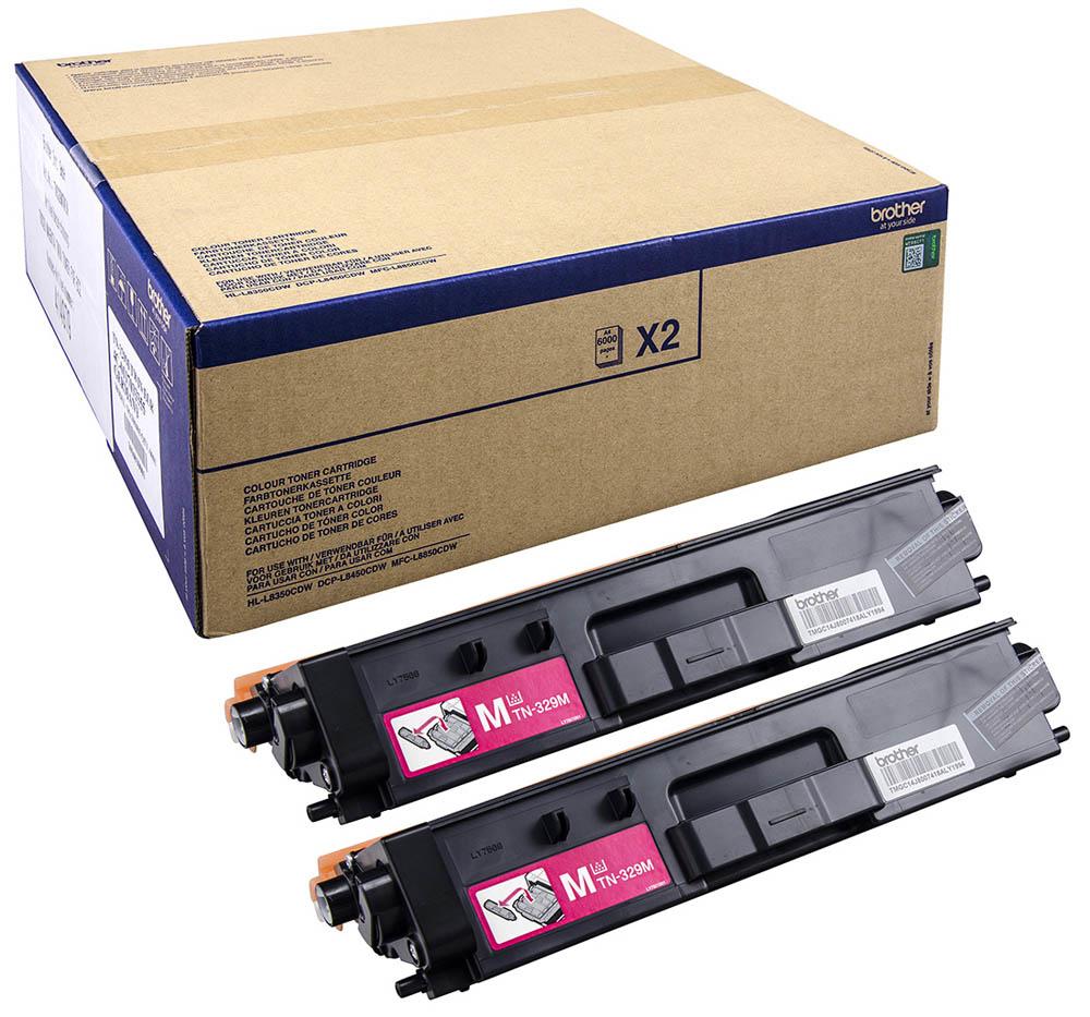Pack 2x Toner TN-329 (Magenta) - BROTHER